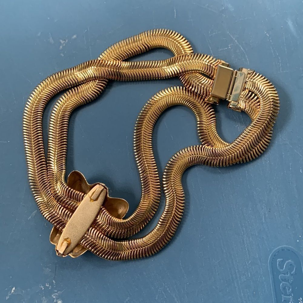 1980s Big Glam Omega Necklace - Picture 3 of 6